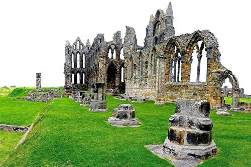 Xiutailtd 1000 Pieces Jigsaw Puzzles, Whitby Abbey, North Yorkshire, For Kids And Adults Wooden Personalised Assembling Jigsaw Fun Game