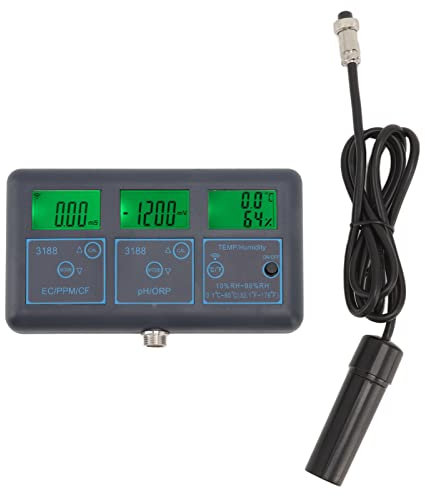 Zerodis 7-in-1-Wifi-Funktion PH-Meter, Weit Verbreitet für Aquarium-Wasserqualitätstester (EU-Stecker 220V)