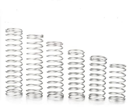 BOYALE 5 Stück Kompression Kleine Federn Druck Verschiedene Größen Federsortiment Kit Komprimierte und Zugfeder Stahldraht Durchmesser 1 mm Für die Reparatur zu Hause (Size : 70mm, Color : 18MM_1MM