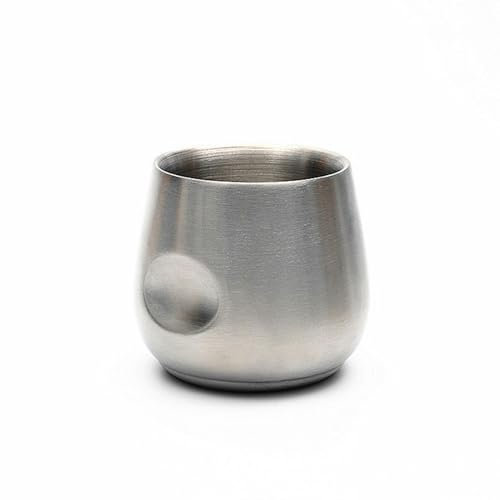 MdybF Coppa in acciaio inossidabile Nuova Tazza Di Caffè Espresso Creativa 304 In Acciaio Inossidabile Tazza Di Caffè A Doppia Parete In Ufficio Isolamento Da Tè Tazza Di Caffè Isolante-Aaa-200 Ml