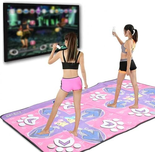 Drahtlose Tanzmatte, Familienfreundliche Unterhaltung, Fitness und Spaß Kombiniert, Tragbar, Bequemes und Langlebiges Material, Geeignet für und Erwachsene