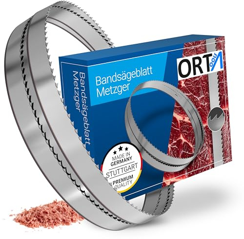 Orta Fleischereibandsägeblätter mit gehärteten Zahnspitzen, ideal für Fleisch, Knochen und Lebensmittel (20 x 0,50 x 6 mm, 1600 mm)
