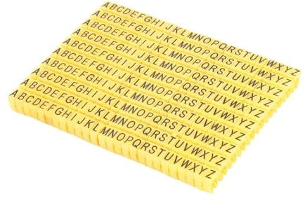 CSSHNL étiquettes De Câble 260/390 pièces marqueurs de câble coloré Type C marqueur Lettres étiquette for 2-8mm Fil réseau câble Fil marqueur étiquette pour Le Marquage des Câbles(M-4(10.0mm) 260PCS)