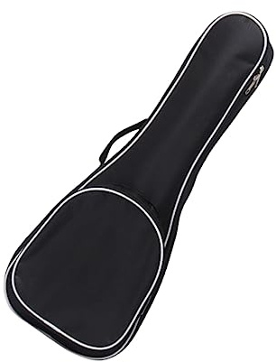 BESTonZON Gitarrentasche Gepolstert für Ukulele und Kleine Gitarre Oxford Gewebe Wasserabweisend mit Fächern und Tragegurt für Kinder
