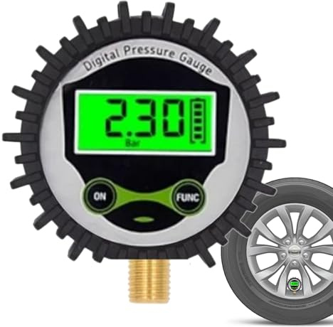 Manomètre de pression d'air pour pneus,manomètre de pression de pneu pour voitures - Jauge de pression des pneus de voiture intelligente, moniteur de pression des pneus - Lecteur de pression des pneus