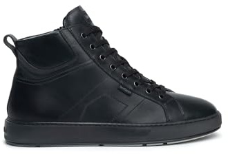 Nero Giardini I303061U Sneakers Alte Uomo in Pelle - Nero 41 EU