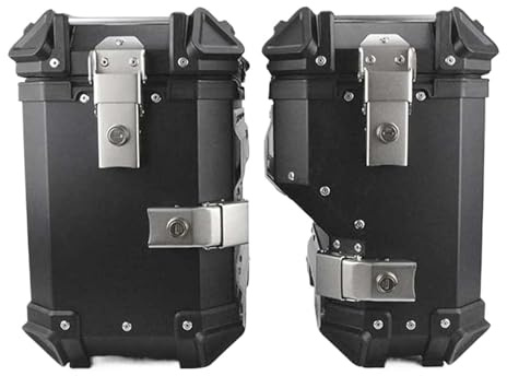 Moto Posteriore Portapacchi Per 800MT Per CF 800 MT Tronco Del Motociclo Top Box Lato Caso Dei Bagagli Pannier Rack Telaio Posteriore Del Casco Topcase Supporto Accessori Moto Portapacchi(38L Side Box