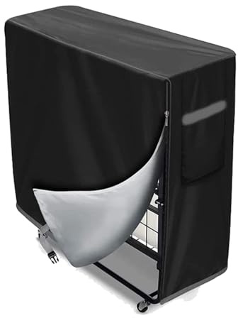 HAHALUK Folding Bed Storage Cover Oxford Fabric Dust Sheets for Furniture with Zipper Protective Dust Cover, Waterproof, Black (80*30.5*94cm)