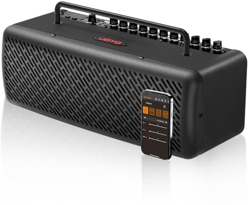 JOYO 40W Desktop Guitar Amp Portable,Professional Combo Guitar Amplifier Live Streaming & Recording with 8 Effects,Presets,Looper,Drum Machine & App for Electric Acoustic Bass Guitar (JAM BUDDY III)