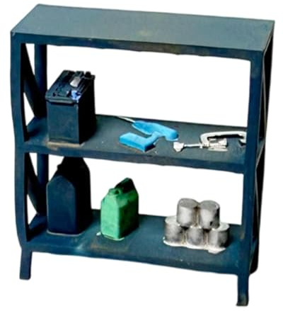JWQFBC Realistic Micro Resin Miniature Figure for Auto Repair Shop Garage Diorama Accessory 1/64 Scale, Tool Rack