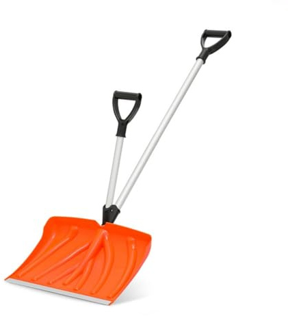 Pala da neve staccabile con pali in alluminio, costruzione leggera e resistente, ideale per la rimozione del ghiaccio e lo stoccaggio del veicolo Pala da neve in lega di alluminio