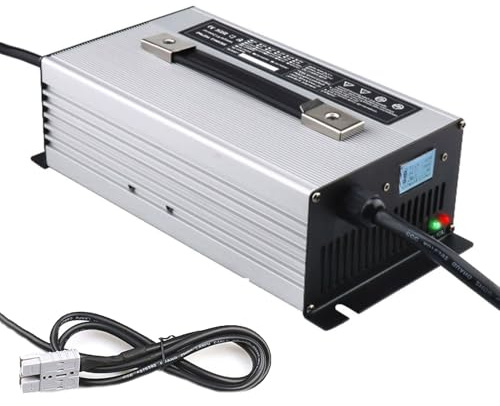 MFYDPP Chargeurs de Batteries Plomb-Acide 72 V (20 A/15 A/12 A/10 A/6 A/5 A/4 A) avec Prise Anderson, pour Chariot élévateur à Batterie Plomb-Acide, transpalette, autolaveuse(Size:72V/10a,Color:175A)