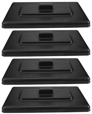 Veemoon Lot de 4 Couvercles en Plastique Alimentaires pour Sorbetière Compatibles Machine à Yaourt Glacé et Dessert Étanches Joint Précis Protection pour Usage Maison et Pique-Niques