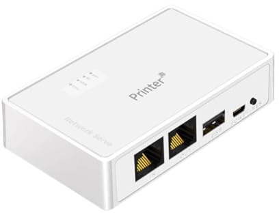 NONDK Servidor de Impresora de Red Inalámbrica USB. Impresora. Compartidor de Dispositivos USB. Compartir Computadora. Compartir Impresión. Servidor de Impresión RJ45.