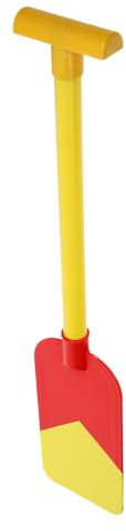 Veemoon Pagaie de Bateau en Plastique 60 Cm Rouge et Jaune, Hélice de Rame de Kayak Légère et Sûre pour Garçon et Filles, Accessoire D’aviron pour Jeux, Entraînement et Spectacles