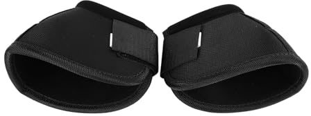 NVBCUY Horse Bell Boots, Horse Hoof Protection Boots, Oxford Cloth Breathable Hoof Guard with Hook and Loop Fastener for Horses in Training or Trail Riding (L)