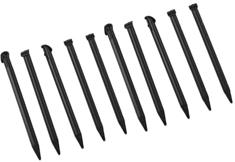 Sxhlseller Stylets, 10 Pièces Stylet pour la Nouvelle 3DS XL, Stylos à écran Tactile Portables avec Un Design Ergonomique, pour Console 3DSXL (Black)