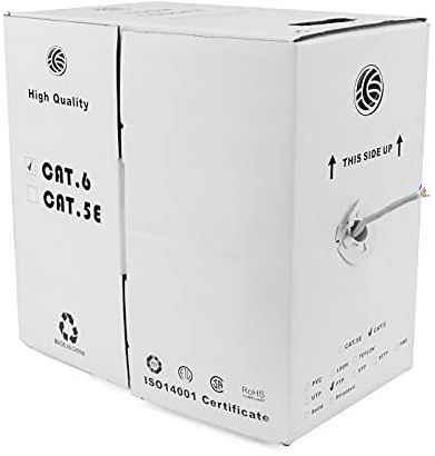 BeMatik - Bobina de Cable FTP Cat.6A 23AWG rígido Gris 305m