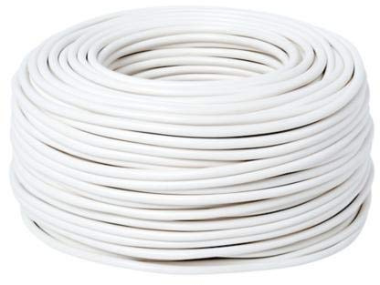 Cable H05VV-F Tuyau 2 x 0,75 mm 25 m (Blanc)