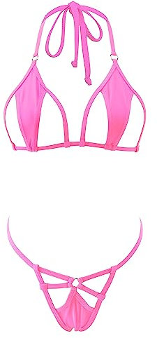 SHERRYLO Micro Bikini Extreme G String Bas Sexy Slutty Mini Bikinis Deux Pièces String Maillot de Bain