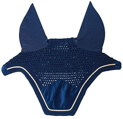 Kentucky Horsewear Fliegenmütze Wellington Basic Velvet - Marineblau