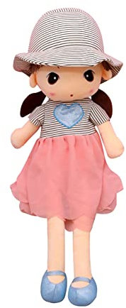 Plüschpuppe Mädchen Gefüllte Puppen Stoffpuppe Prinzessin Puppe Weiche Kuschelpuppe Erste Baby Puppe zum kuscheln Baby Puppe Rag Dolls Plüsch Stofftier Spielzeug Handmade Textilpuppen Geschenk Puppe