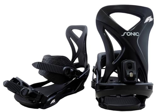 F2 Herren Snowboard Soft Bindung Sonic Pro L Schwarz 2024/25