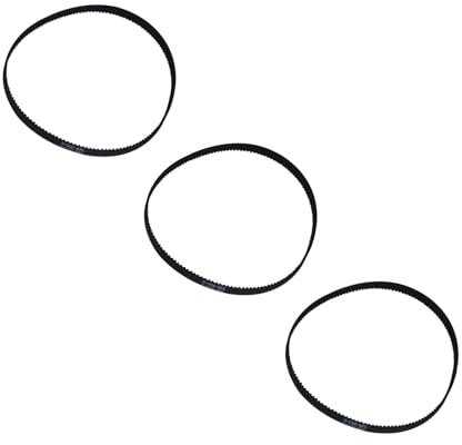 BEVDICNC GT2 geschlossener Zahnriemen 3 Stück 300mm*6mm 3D Zubehör 2GT-6 Ring geschlossener Synchronriemen,für 6 mm Breite (GT2-300mm)
