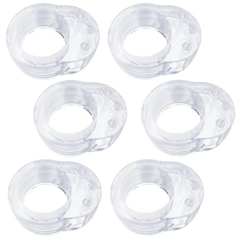 Hantoc Butées de Porte, Lot de 6 Arrêts de Porte Caoutchouc Transparentes Arret de Porte Silicone,Stop-Portes Poignée de Porte Butée Porte Bumper Mur Protecteur Bloque Porte Anti-Poignée de Porte