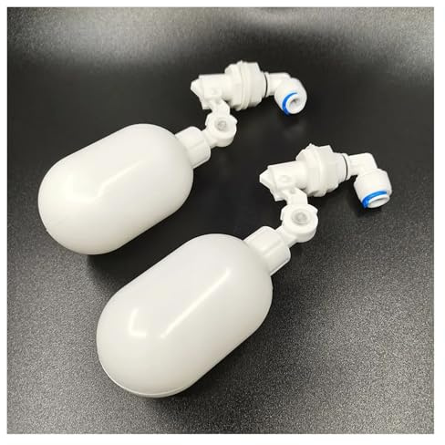 WVAIUPIX 1/4 3/8 Float Valve Aquarium Fish Tank Water Dispenser Float Ball Valve Water Tank Level Control(3l8 Pipe(Side Mount))
