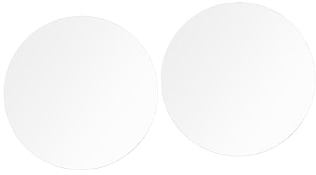 Mobestech 2stücke Klare Runde Acrylscheiben Transparent Langlebig Doppelseitig Geschützte Diy-kunststoffplatten Für Bastelarbeiten Und Dekoration
