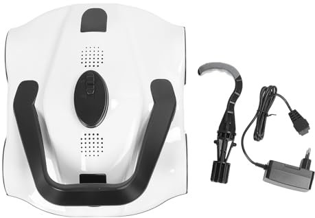 Kabelloser Roboter-Poolsauger, IPX8, Automatischer Poolsauger, Leistungsstarke Saugkraft, 5200-mAh-Akku für Pools mit Flachem Boden, Weiß (EU-Stecker)