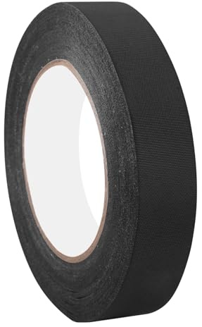 50m x 25mm Panzertape Schwarz Wasserfest, Panzertape Schwarz Wasserfest Matt, Schwarzes Klebeband Reißbar, Panzerband Schwarze, Gaffa Tape Schwarz Matt für Reparaturen, Handwerk, Innen, Außenbereich