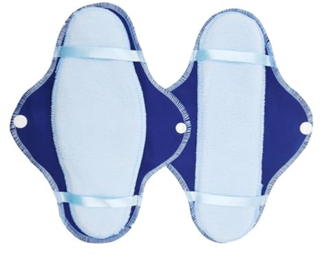 UTHCLO Waschbare Damenbinden mit Starker Saugfähigkeit 8 Stück aus Polyester and Tragbarer Reißverschlusstasche for Menstruationszeit and Reisen Geeignet