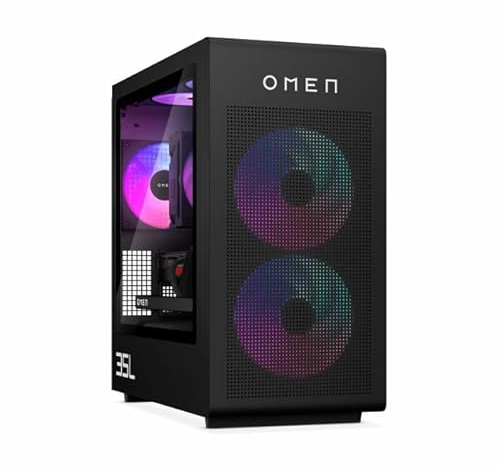 HP OMEN 35L Gaming Desktop PC Intel Core Ultra 7 265K 20-Core up to 5.0GHz, 32GB DDR5 RAM, 1TB SSD + 1TB HDD, NVIDIA GeForce RTX 5070 12GB GDDR7, Wi-Fi 7, Bluetooth 5.4, Windows 11 Home - Black