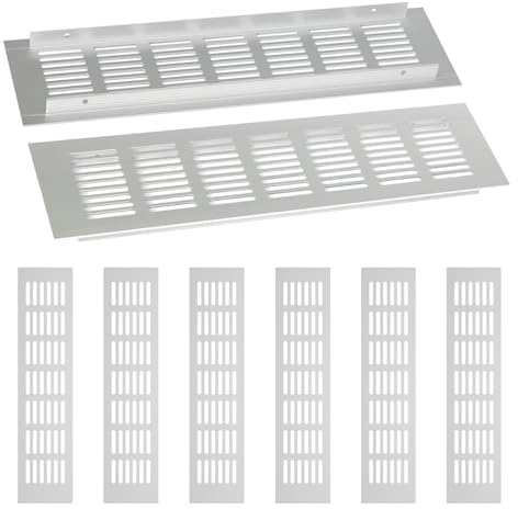 Pilikoll 6 Pcs Air Vent Grille Cover for Cupboard, Cabinet Ventilation