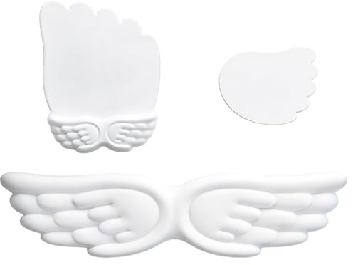 NAVESO Angel tangentbord handledsstöd set, 43 * 10 cm handledsstöd tangentbord med mus och underlägg, musmatta med handstöd, 3-i-1 vattentät handstöd set för spelkontor, minnesskum