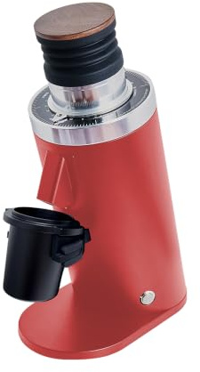 ROASTLY DF64 Kaffeemühle Gen 2 II V2.5, Berühmtes White Label, Elektrische Einzeldosis-Kaffeemühle, Nahezu Retentionsfrei (Rot)