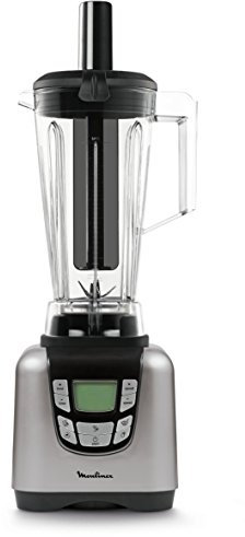 Moulinex LM935E10 Blender Ultrablend Mixeur Électrique Capacité 2,9L Soupe Smoothie Sorbet Glace Pilée 10 Vitesses Pulse 1500W Gris et Noir [Commandes en anglais]