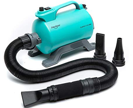 shernbao Soffiatore per Cani 50.HP Pet Dryer Asciugacapelli per Uso Privato e Professionale (verde)
