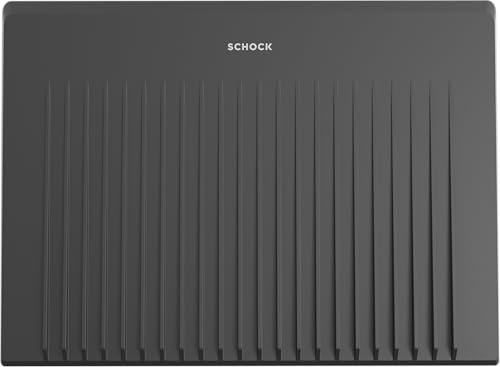SCHOCK® Abtropfmatte Silikon anthrazit 40x30cm I Hitzebeständige und flexible Abtropfmatte für Spülen ohne Abtropffläche I Spülmaschinenfest rutschfest I Geschirr Abtropfmatte spülmaschinengeeignet