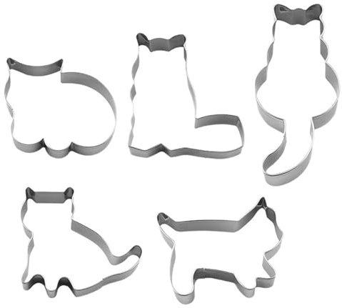 Tier-Katze-Plätzchenform, DIY-Keksform, Keks-Backformen, Backwerkzeuge (Color : 10PCS)