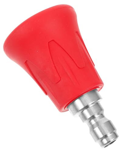 VINTORKY Hochdruckdüsenadapter Hochdruckreiniger-lanzenzubehör Schlauchdüsen-sprühadapter Roter Weichgummi-waschsprüher