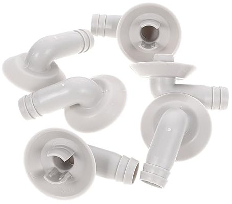 UKCOCO 6Pcs Air Conditioner Drain Hose Connectors Elbow Fitting for External Unit Drain Hose Adaptors for Efficient Water Draining and Condensate Removal