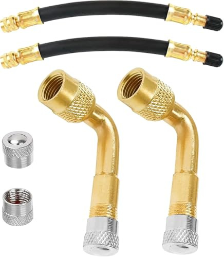 Adapter Ventiladapter Ventilverlängerung Autoventil Ventil Verlängerung für Scooter Auto LKW Van Caravan den G30 Xiaomi M365 1S Essential Pro 2 Elektroroller (Z Valve Kit)
