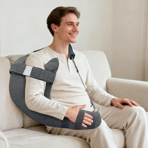 RoamReady Rotator-Manschetten-Kissen, verbessertes Schulter-Unterstützungskissen für Erleichterung bei Frozen Shoulder, Nachsorge-Artikel nach Armoperation, Armkissen bei Armbruch für Schmerzlinderung