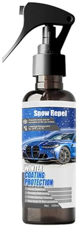 Spray déglaçant pour pare-brise, solution de stockage compacte pour voiture, 100 ml, spray de revêtement pour fonte de neige, pulvérisateur de dégivrage pour pare-brise, liquide transparent, pour véhi