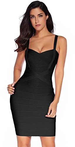 meilun dam ärmlös Rayon bandage bodycon remklänning