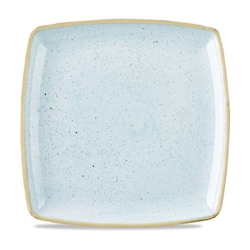 Churchill Stonecast Deep Square Plate 26.8cm 10.5 - Duck Egg Blue | Pack of 6