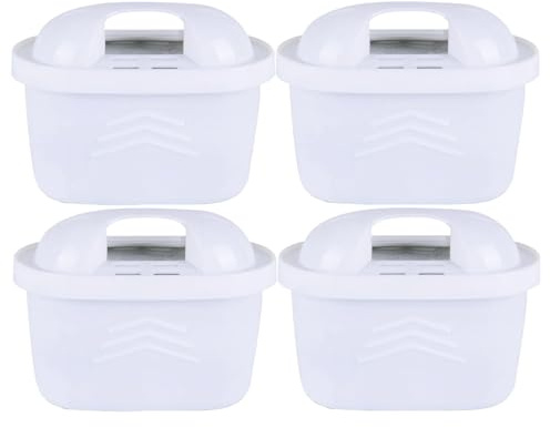 AquaHouse Water Jug Filter Cartridges Compatible with Brita Maxtra/Maxtra+ Filter Jugs, fits Mavea & Marella Elemaris (4 Pack)